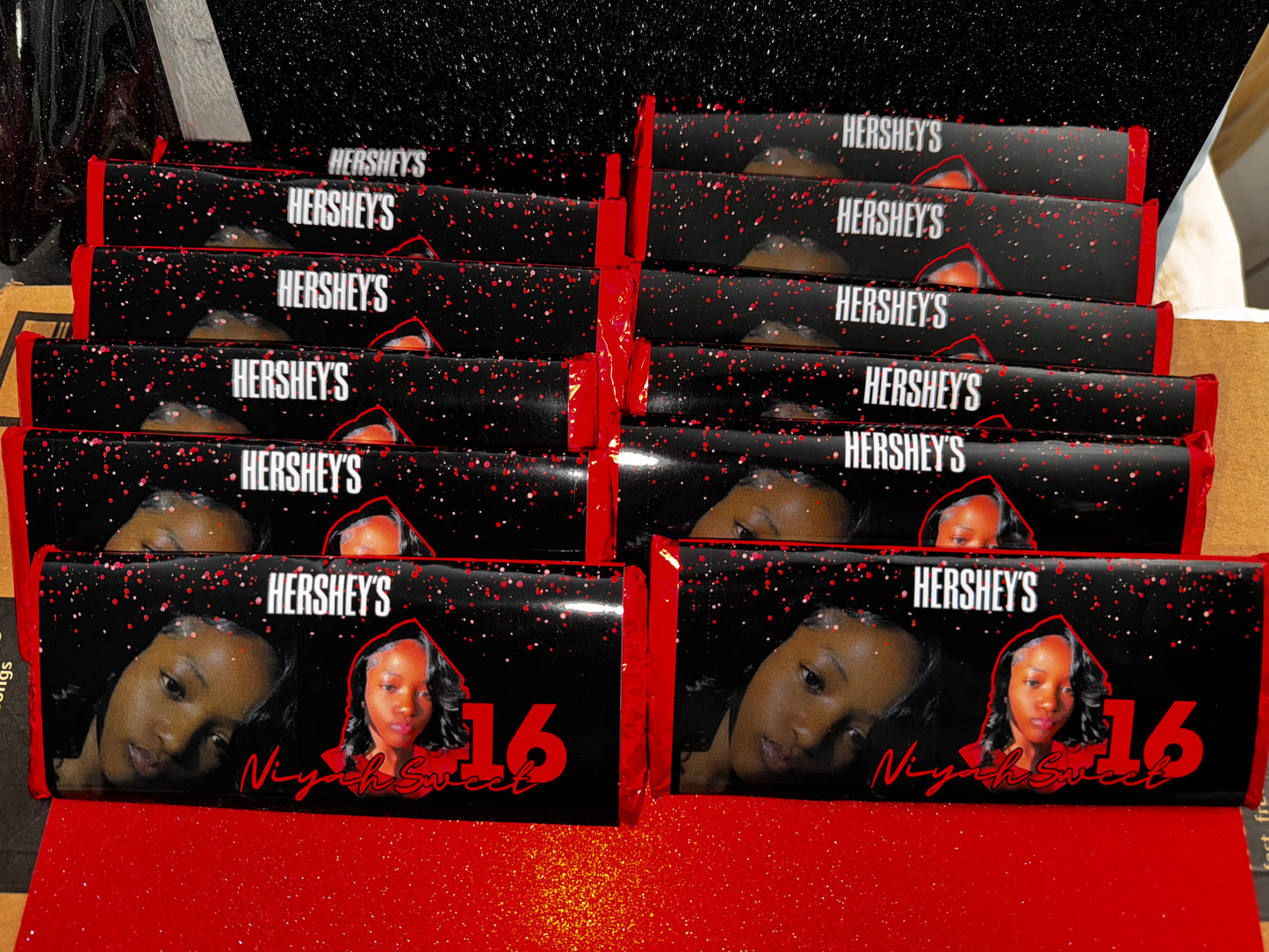 Hershey candy bar party favor