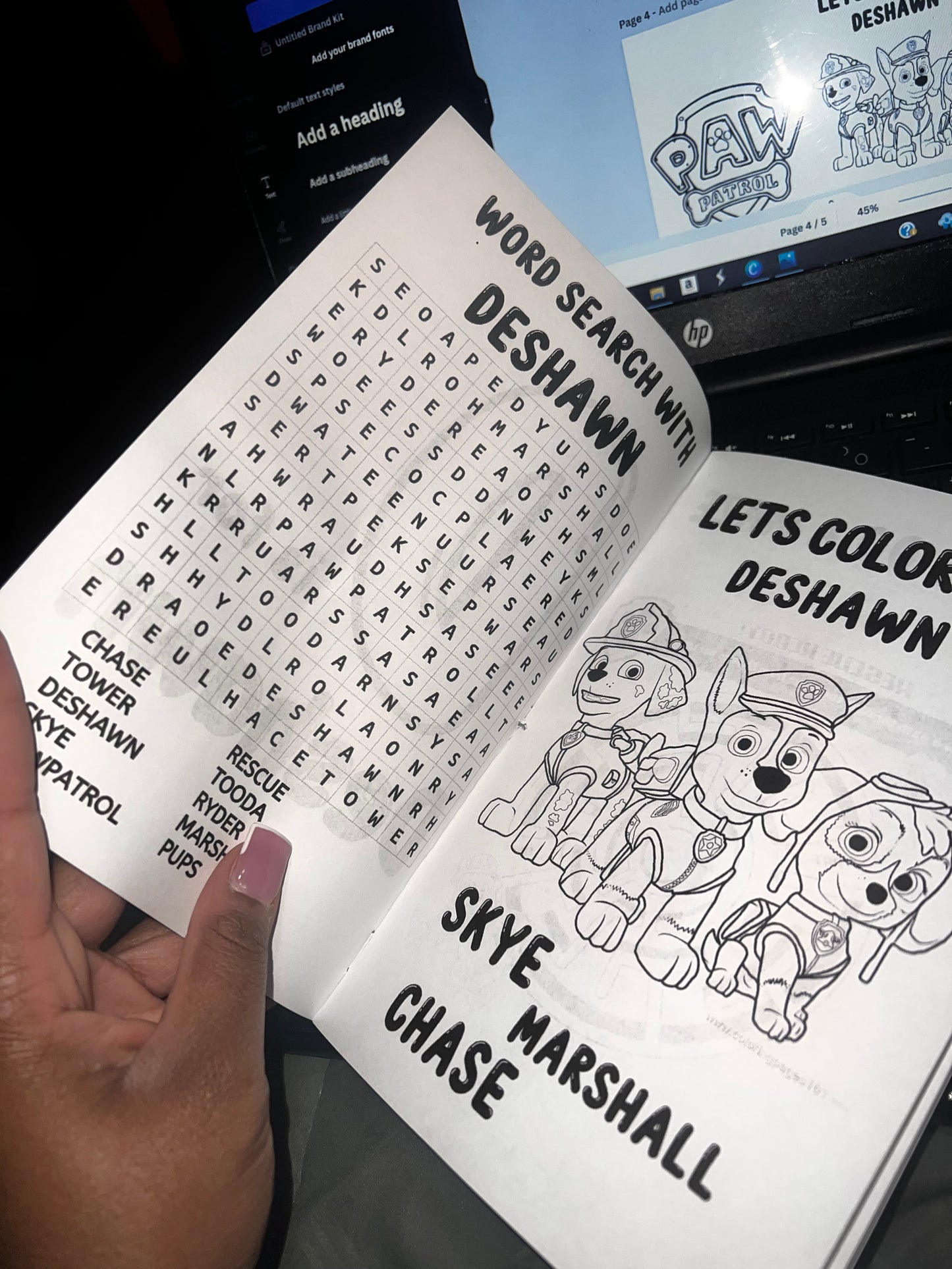 Personal Coloring book favors w/crayons