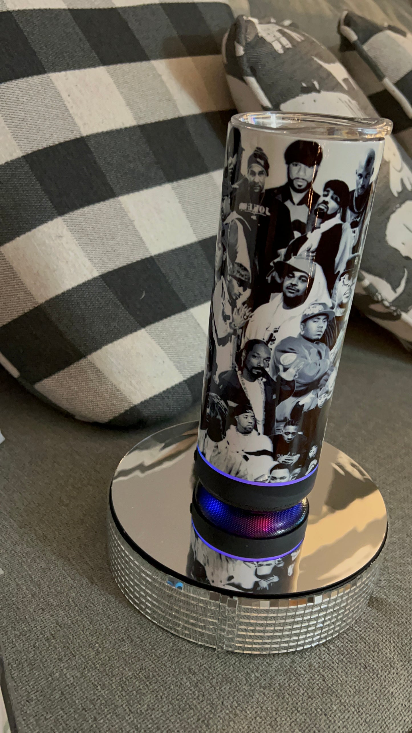 Custom photo Speaker tumbler