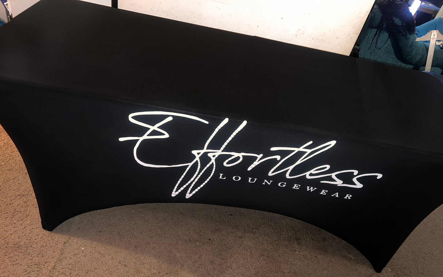 8ft table custom business fitted table cloth