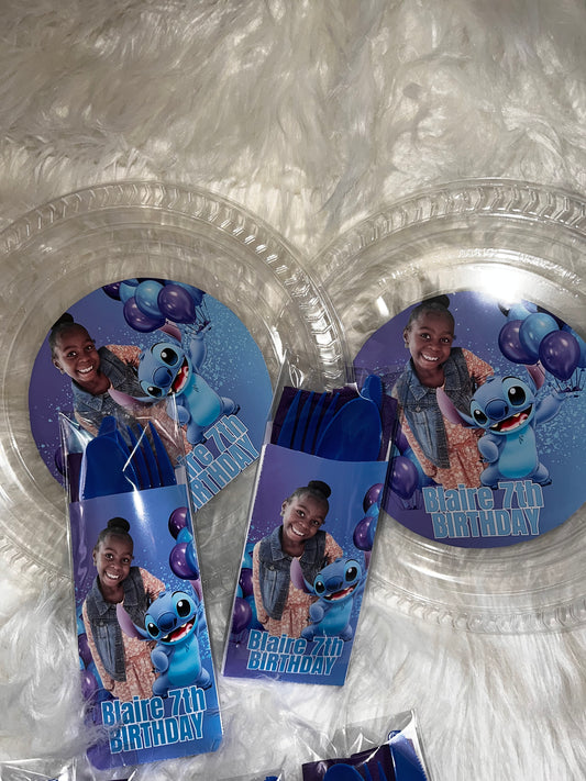 Custom plate/utensil set