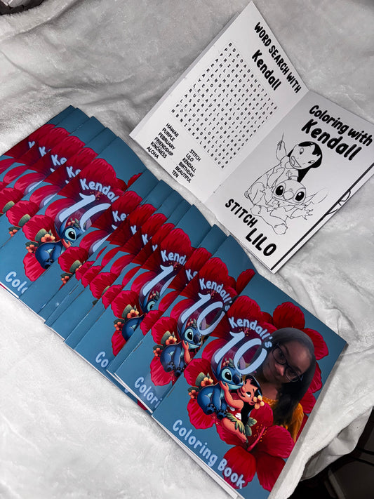 Personal Coloring book favors w/crayons