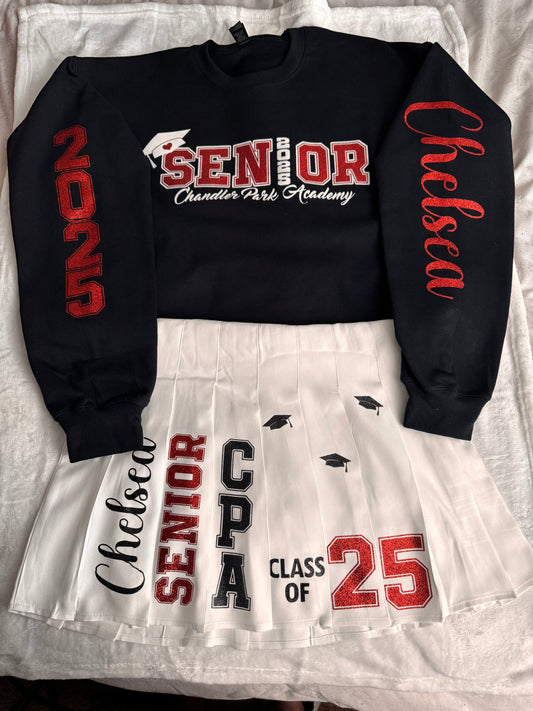 Sweater/skirt Grad set