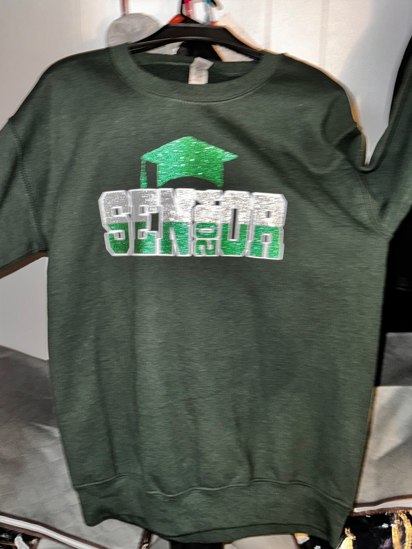 Green Senior sweater 2024 (size small)