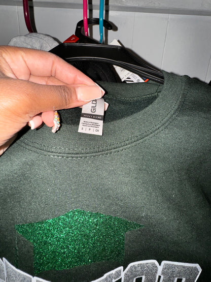 Green Senior sweater 2024 (size small)