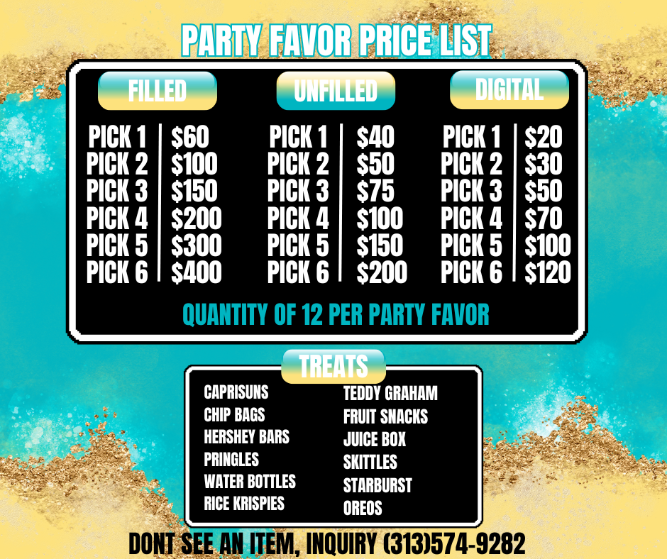Party Favor Bundle (Filled)